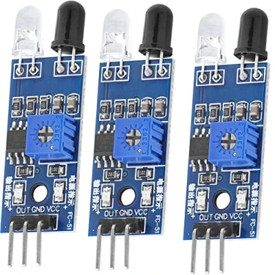 Imagen de AZDelivery 3 x IR Infrarrojos Módulo para Colisiones y Obstáculos Detección Sensor de Distancia Compatible con Arduino Raspberry Pi E Book Incluido!
