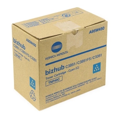 Imagen de Konica Minolta TNP 49C (A95W450) toner cian (original)