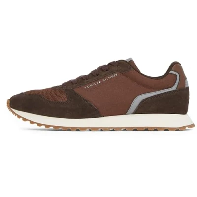 Imagen de Tommy Hilfiger NEW Runner FLAG Zapatillas, Hombre, Talla: 43, Ebony brown Zapatos