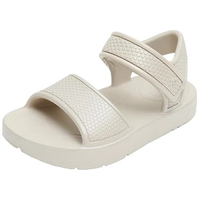 Imagen de Fitflop Kids Iqushion Sandal with Backstrap Solid, Chanclas Unisex niños, Silver, 29 EU