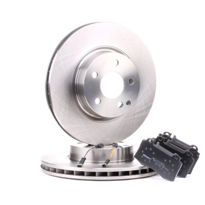 Imagen de MAPCO 47812HPS Kit de discos y pastillas freno Eje delantero ventilado Chapa antichirridos con contacto avisador desgaste