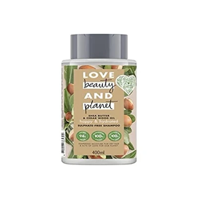 Imagen de Love Beauty &amp; Planet Shampooing Femme Aurore Eclatante, Huile de Néroli et Jasmin Blanc, Idéal pour les cheveux secs à ternes, Certifié Vegan (Flacon 400ml)