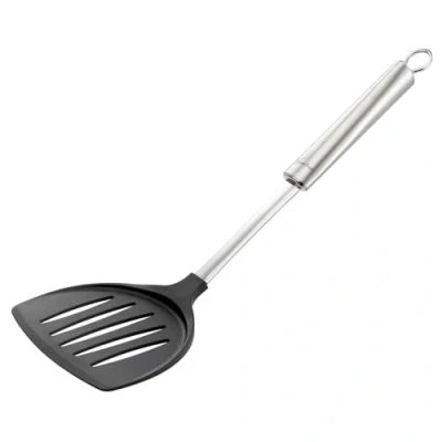 Imagen de Lagostina Cucinieri Espátula Antiadherente, Nylon/Acero Inoxidable, Negro/Plateado, 1 Unidad