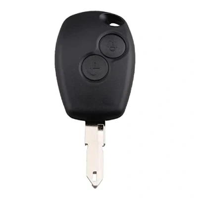 Imagen de BARAC Carcasa para Dacia Duster Logan Logdy Sandero, Llave Mando a Distancia 2 Botones Hoja con Ranura Modelo NE73