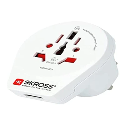 Imagen de Adaptador Mundial A Reino Unido con USB SKROSS 1500267