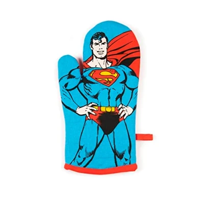 Imagen de Excelsa Superman Guante de Horno, Talla única, Forro 100% algodón, Relleno poliéster