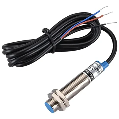 Imagen de Heschen Interruptor de sensor proximidad inductivo M12 tipo escudo LJ12A3 2 Z/AY Detector mm 10 30 VDC 200 mA PNP normalmente cerrado (NC) 3 cables