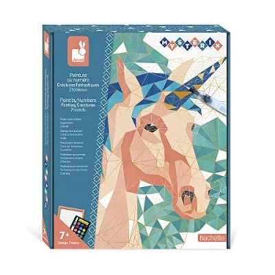 Imagen de Janod Estuche Pintura por Números Criaturas Fantásticas Para Hacer 2 Cuadros Mysterix Actividades Creativas Arte y Manualidades A partir de 7 Años, J07979