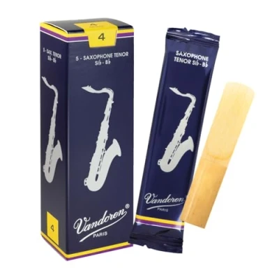 Imagen de Vandoren SR224 Caja de 5 cañas tradicional n.4 para saxofón tenor