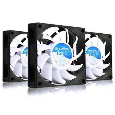 Imagen de AABCOOLING Super Silent Fan 7 Un Silencioso y Muy Efectivo Ventilador 70mm para Impresora 3D, Ventiladores, Base 7cm, PC, 29m3/h, 2000 RPM 3 Piezas 17,3 dB(A)