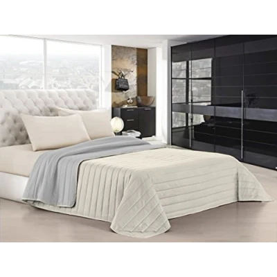 Imagen de Edrojoón de verano Elegant crema/gris claro, doble