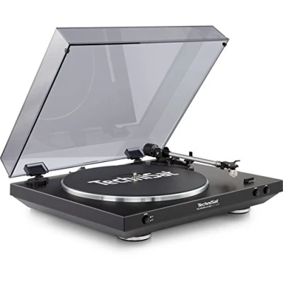 Imagen de TechniSat TechniPlayer LP 200 Tocadiscos (Tocadiscos de tracción por correa, Negro, Plata, Aluminio, 45 RPM, 0,25%, 3,6 kg)