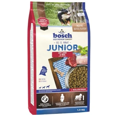 Imagen de bosch HPC Junior con cordero y arroz Alimento seco para la cría de cachorros nutricionalmente sensibles 1 x kg