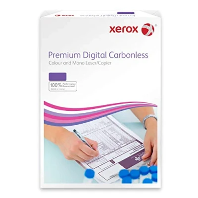 Imagen de Xerox 003R99107 Premium Digital Papel autocopiante (2 copias por hoja, clasificadas cartón), color blanco y rosa