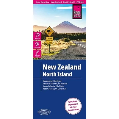 Imagen de Nueva Zelanda, Isla Norte, 1:550.000 mapa impermeable de carreteras. Reise Know How.: world mapping project (New Zealand North Island (1:550.000))