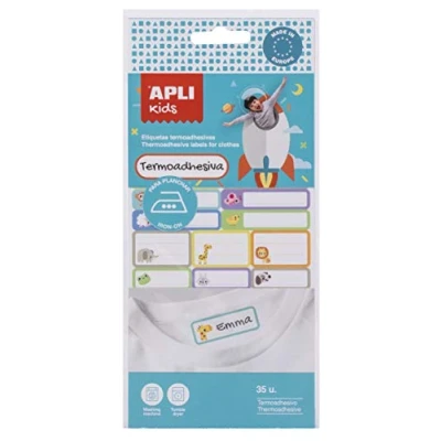 Imagen de APLI Kids 17793 Etiquetas textiles termoadhesivas 35 u.