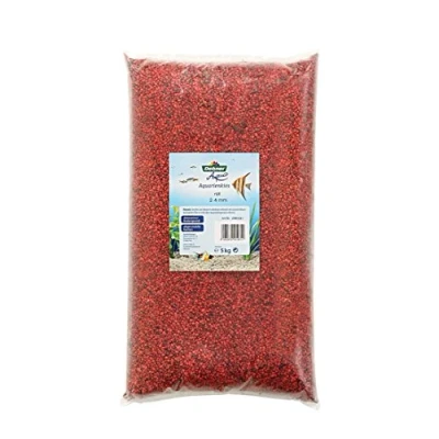 Imagen de Dehner Aqua Grava para Acuario (Grano 2 4 mm, 5 kg), Color Rojo