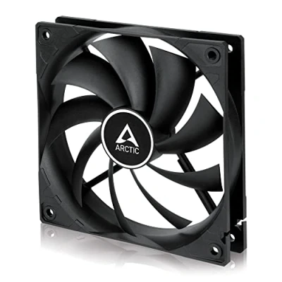 Imagen de ARCTIC F12 PWM 120 mm Ventilador de Caja para CPU con Sharing Technology, Motor Muy Silencioso, Computadora, 230 1350 RPM Negro, Ordenador escritorio