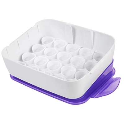 Imagen de Wilton Organizador de colorantes para Glasa, Morado/Blanco