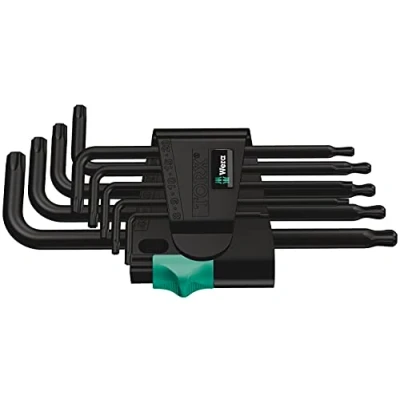 Imagen de 967 PKL/9 Juego de llaves acodadas TORX, BlackLaser, 9 piezas