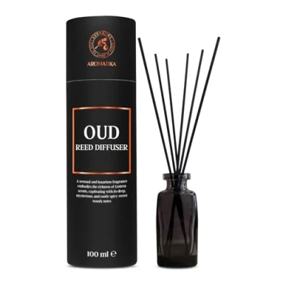 Imagen de Difusor Aromas de Oud 100 ml Fragancias Duraderas Difusores Aromáticos Ambientador Perfumado Fragancia para Habitación Reed Diffuser