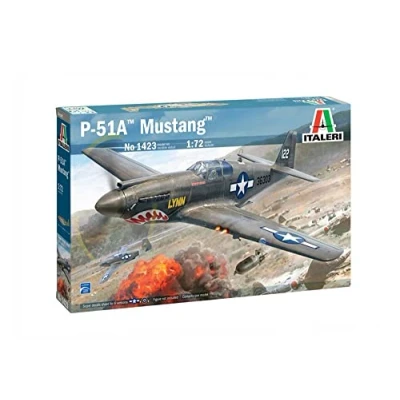 Imagen de Italeri 1423 1:72 US P 51A Mustang modelismo, Kit, maqueta, Hobby, encolado, Kit de plástico, detallado