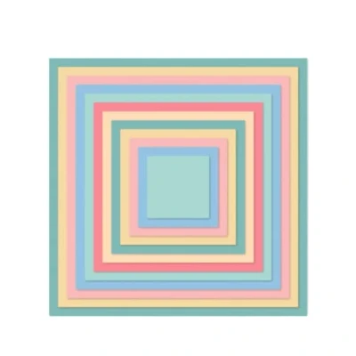 Imagen de Craftelier Set de Troqueles Esenciales para Creaciones Scrapbooking y Manualidades Forma Cuadrados Tamaño Aproximado los entre 3,5 x cm 14,5