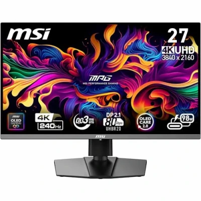 Imagen de MSI MPG 272URX QD OLED 26.5&quot; UltraHD 4K 240Hz 0.03ms Altura Ajustable Adaptive Sync USB C