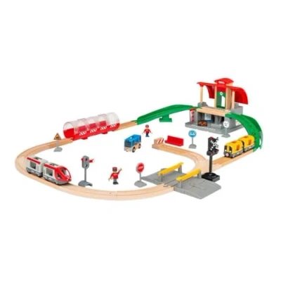 Imagen de BRIO Set con estación Central, ferroviarios de World, Edad Recomendada 3+ (33989)