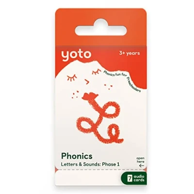 Imagen de Yoto Phonics: Letters &amp; Sounds Phase 1 Tarjeta de Audio en inglés para niños Usar con Player y Mini Reproductor Todo 1, a Partir 3 años