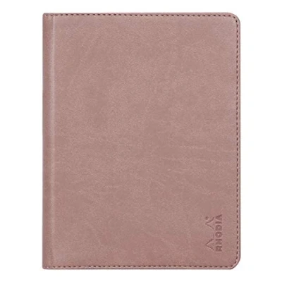 Imagen de Clairefontaine ES RHODIA 213009C Libreta portadocumentos y Rhodiarama N 13 de madera rosa para bloc notas o cuadernos formato A6 (10,5 x 14,8 cm) piel italiana