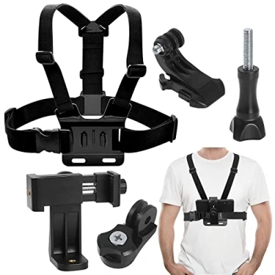 Imagen de Soporte de Correa Pecho para Teléfono Móvil, Arnés Montaje Correa, Cinturón Compatible con GoPro Hero 10 9 Cámara