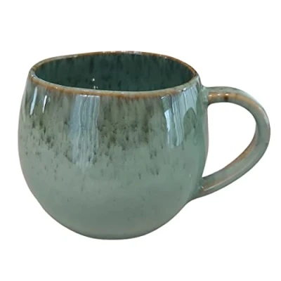 Imagen de PintoCer Taza con asa, Cerámica de Gres, Ideal para Café, Leche, Té y Chocolate, Apto Lavavajillas Microondas