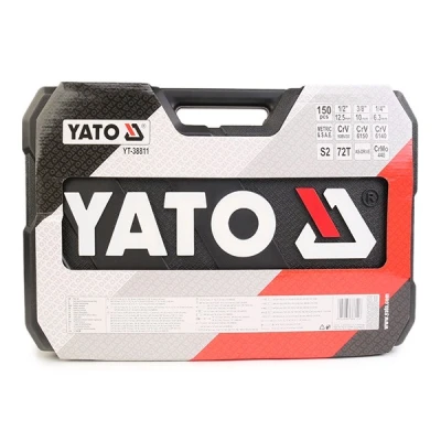 Imagen de YATO YT 38811 Juego de herramientas 150 12,5 (1/2&quot;), 10 (3/8&quot;), 6,3 (1/4&quot;)