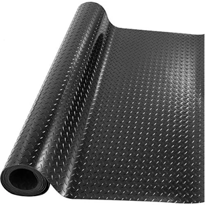 Imagen de Uyoyous Alfombrilla de goma para suelo, 100 x 500 cm, ancho: grosor: 3 mm, color negro