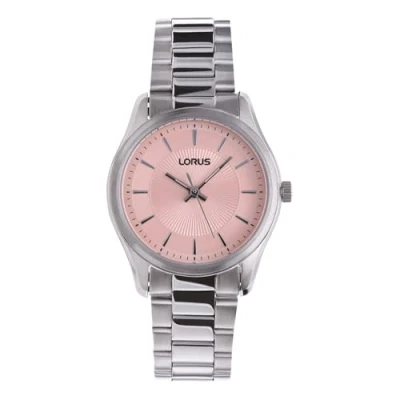 Imagen de Lorus Reloj Analógico de Cuarzo para Mujer con Pulsera Acero Inoxidable, Plata/Rosa