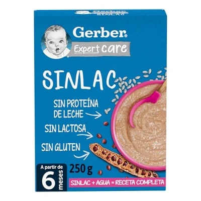 Imagen de Gerber Papilla Expertcare Sinlac, A Partir De Los 6 Meses, 250 G