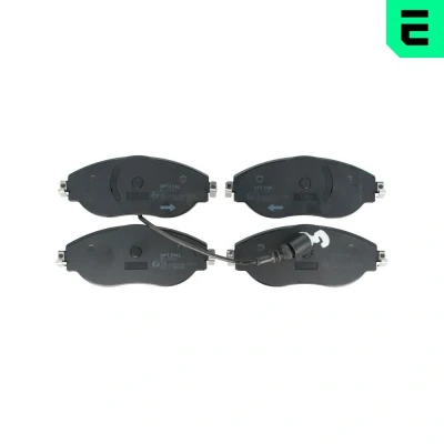 Imagen de OPTIMAL BP 12802 Juego de pastillas freno Eje delantero con contacto avisador desgaste VOLKSWAGEN: Passat B7 Variant, CC