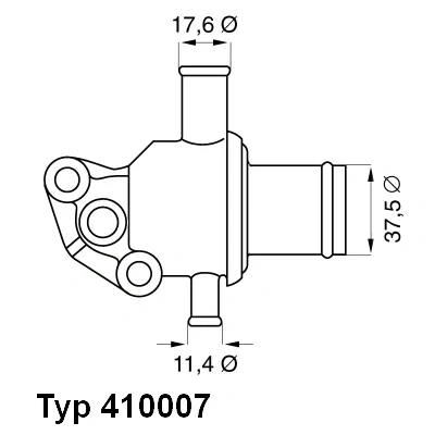 Imagen de WAHLER 410007.87D Termostato, refrigerante 87 con junta FIAT: Seicento / 600 Hatchback, Cinquecento
