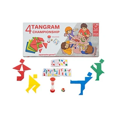 Imagen de Aquamarine Games Tangram 4 Jugadores Championship, Multicolor, NO Value (CP039)