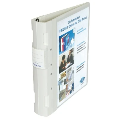Imagen de Wedo 05818000 Archivador plástico con cierre ergonómico A4 4 anillas 55 mm color blanco