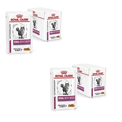 Imagen de Royal Canin Veterinary Renal Pollo Paquete Doble 2 x 12 85 g Alimento Completo para Gatos Adultos Problemas renales En Bolsa Fresca