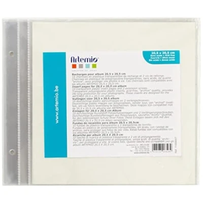 Imagen de Artemio 20,5 x cm 10 de plástico Fundas para álbum Recortes, Transparente