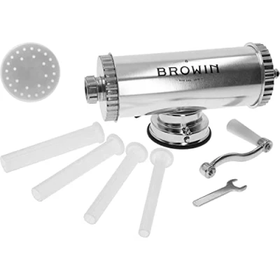 Imagen de Browin 311009 Embutidor, Acero Inoxidable, Llenador Horizontal para Salchichas (1,5 kg)