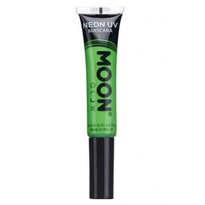 Imagen de Moon Glow Máscara de pestañas UV neón Color brillante, brilla bajo luz Maquillaje Verde intenso 15 ml (Paquete 1)