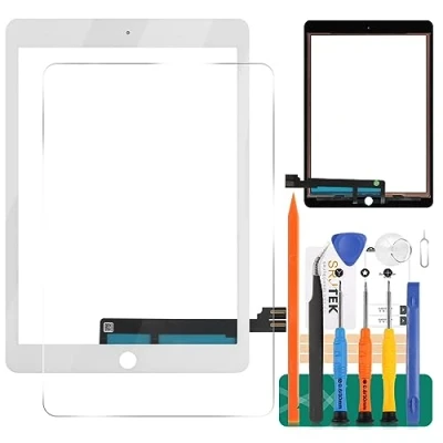 Imagen de Kit de Piezas Repuesto para iPad Pro 9.7 2016 Pantalla táctil Repuesto, A1673 A1674 A1675 Panel táctil, con (no LCD, sin botón Inicio) (Negro)