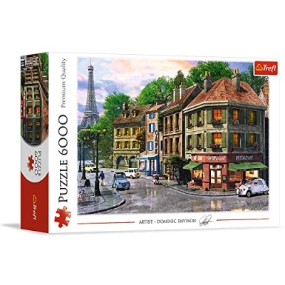 Imagen de Trefl 6000 Piezas, para Adultos y niños a Partir de 15 años Puzzle, Color Calle parís
