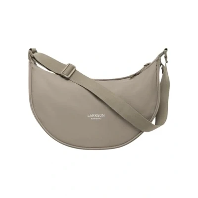 Imagen de LARKSON Bolso Bandolera Mujer Gris Solveig Medium Riñonera de Media Luna Bolsa Ocio Moda para Viajes, Trabajo Compartimentos Grandes Correa Ajustable