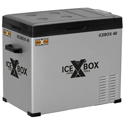 Imagen de CROSS TOOLS ICEBOX 40 Nevera eléctrica y congelador de compresor (Nevera para Camping, con Control aplicación, Capacidad refrigeración hasta 20 C, 230 V / 12 24 V) 68061