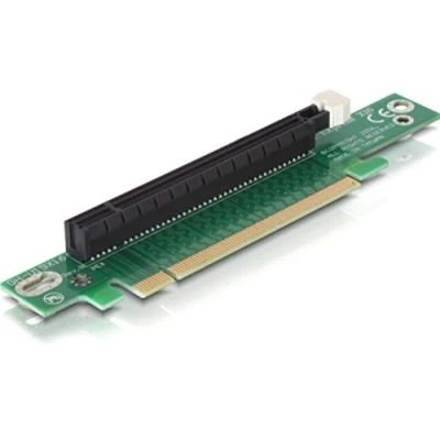 Imagen de Delock riser pcie x16 interno tarjeta y adaptador de interfaz accesorio (pcie, pcie, pc, alámbrico, 1u).